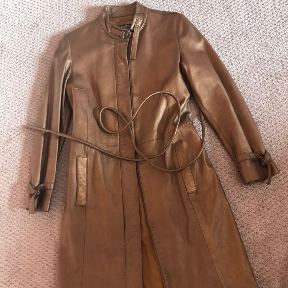 Italian leather Coat